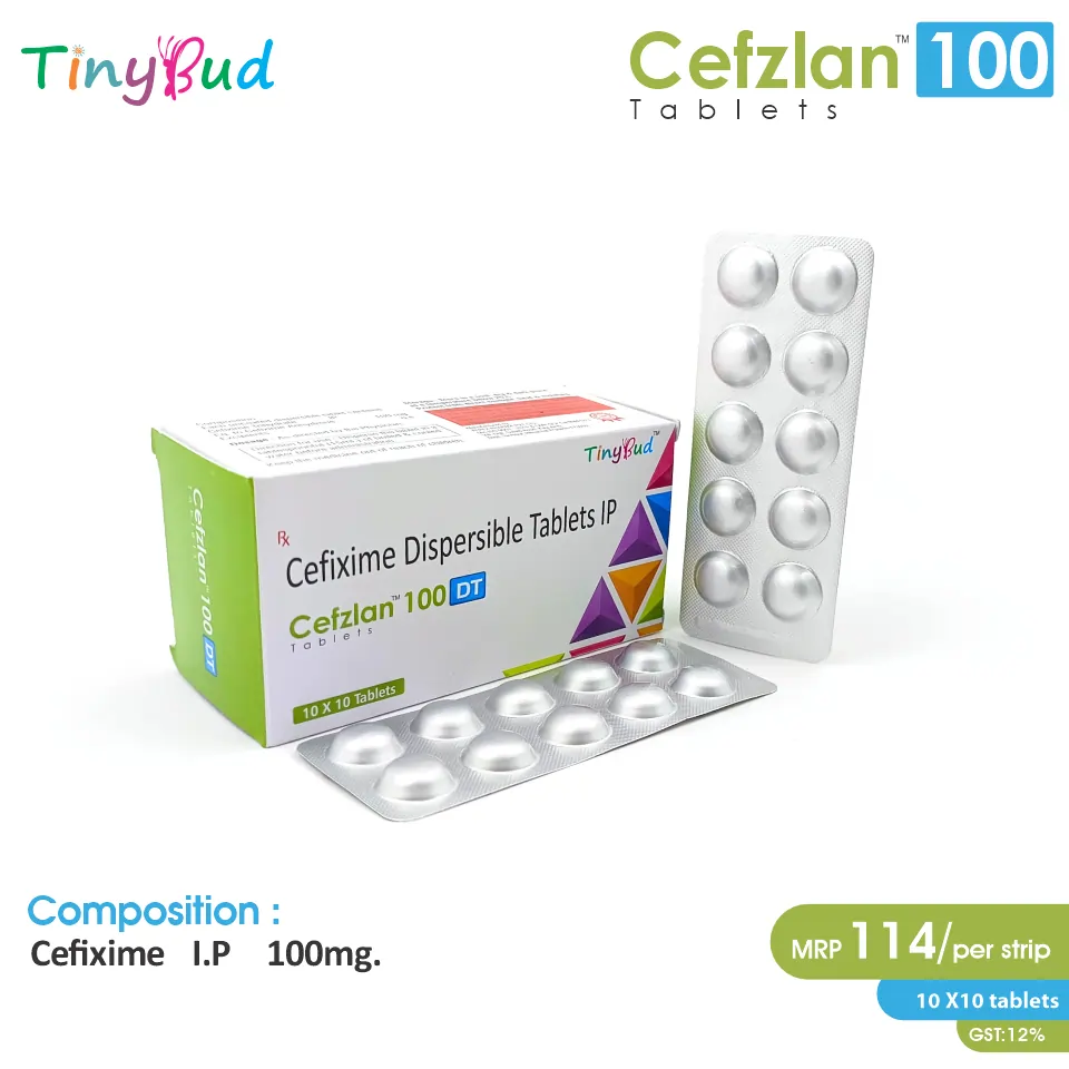 Cefixime 100mg Tablet at Best Price in PCD Pharma Franchise for Antibiotics & Bacterial Infections.